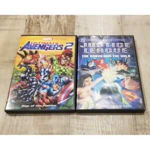 Ultimate Avengers 2: Rise of the Panther MARVEL DVD Justice League The Brave Lot